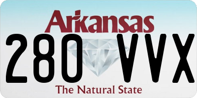 AR license plate 280VVX