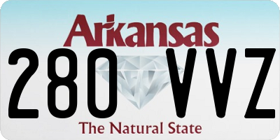 AR license plate 280VVZ