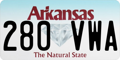 AR license plate 280VWA