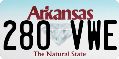 AR license plate 280VWE
