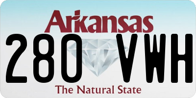 AR license plate 280VWH