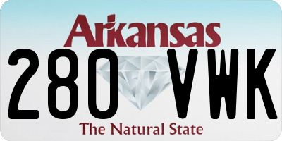 AR license plate 280VWK