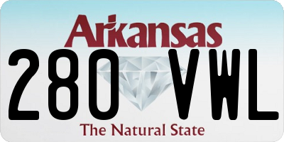 AR license plate 280VWL
