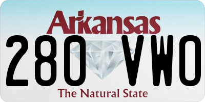 AR license plate 280VWO