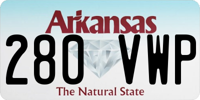 AR license plate 280VWP