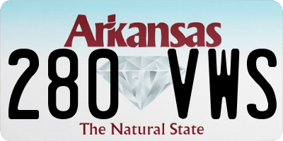 AR license plate 280VWS