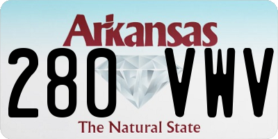 AR license plate 280VWV