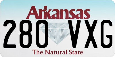 AR license plate 280VXG