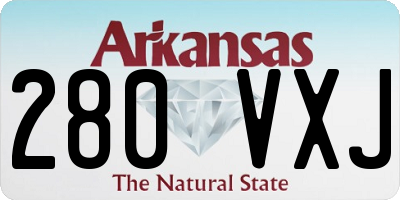 AR license plate 280VXJ