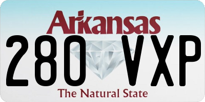 AR license plate 280VXP