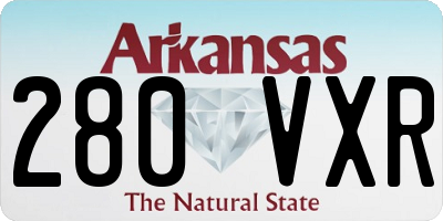 AR license plate 280VXR
