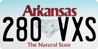 AR license plate 280VXS