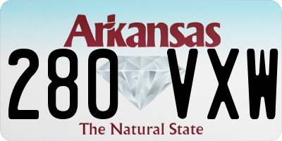 AR license plate 280VXW
