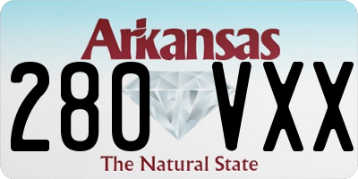 AR license plate 280VXX