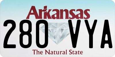 AR license plate 280VYA