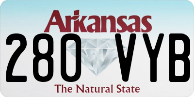 AR license plate 280VYB