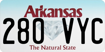 AR license plate 280VYC