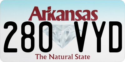AR license plate 280VYD