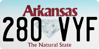 AR license plate 280VYF