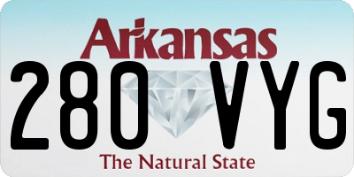 AR license plate 280VYG