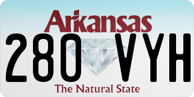 AR license plate 280VYH