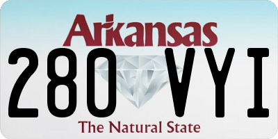 AR license plate 280VYI