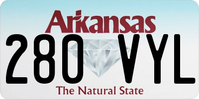 AR license plate 280VYL