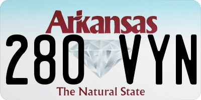 AR license plate 280VYN