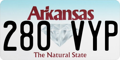 AR license plate 280VYP