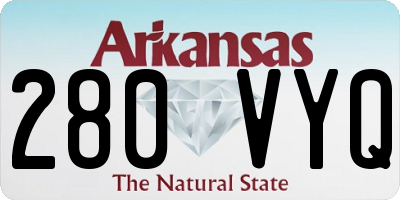AR license plate 280VYQ