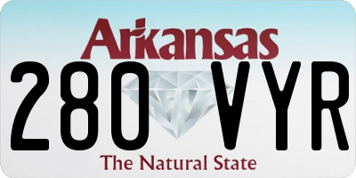 AR license plate 280VYR