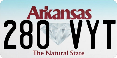 AR license plate 280VYT