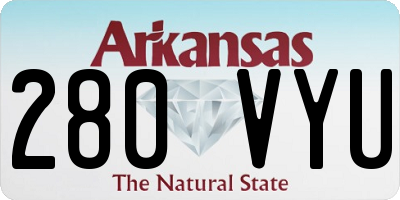 AR license plate 280VYU
