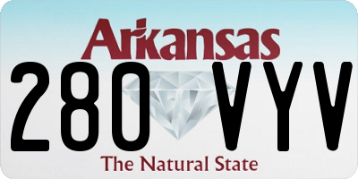 AR license plate 280VYV