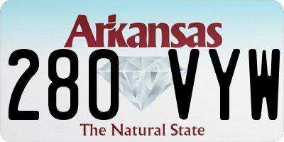 AR license plate 280VYW