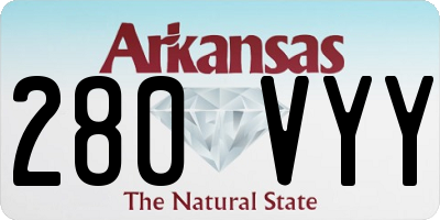AR license plate 280VYY