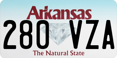 AR license plate 280VZA