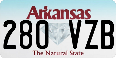 AR license plate 280VZB
