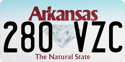 AR license plate 280VZC