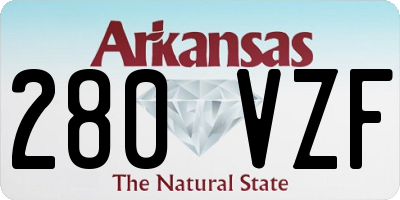 AR license plate 280VZF