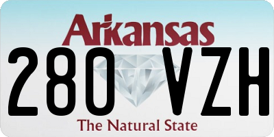 AR license plate 280VZH