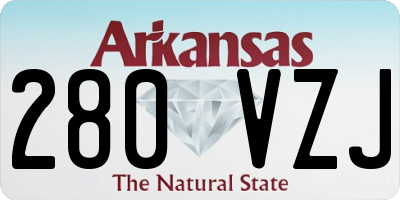 AR license plate 280VZJ
