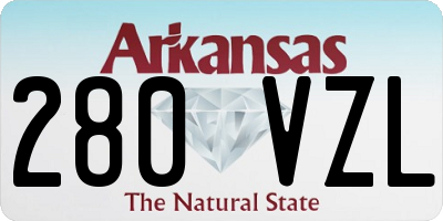 AR license plate 280VZL