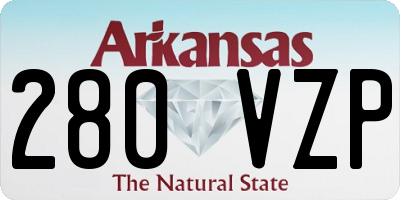 AR license plate 280VZP