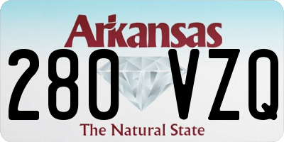 AR license plate 280VZQ