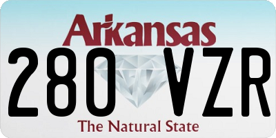 AR license plate 280VZR