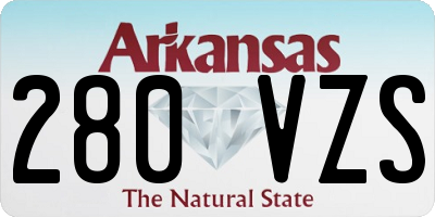 AR license plate 280VZS