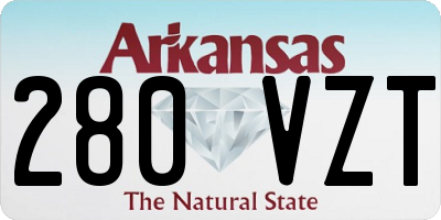 AR license plate 280VZT