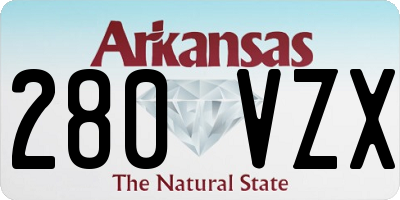 AR license plate 280VZX