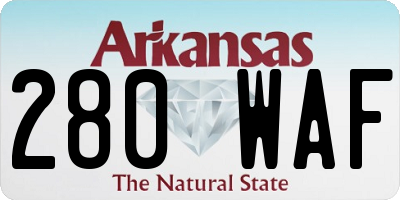 AR license plate 280WAF